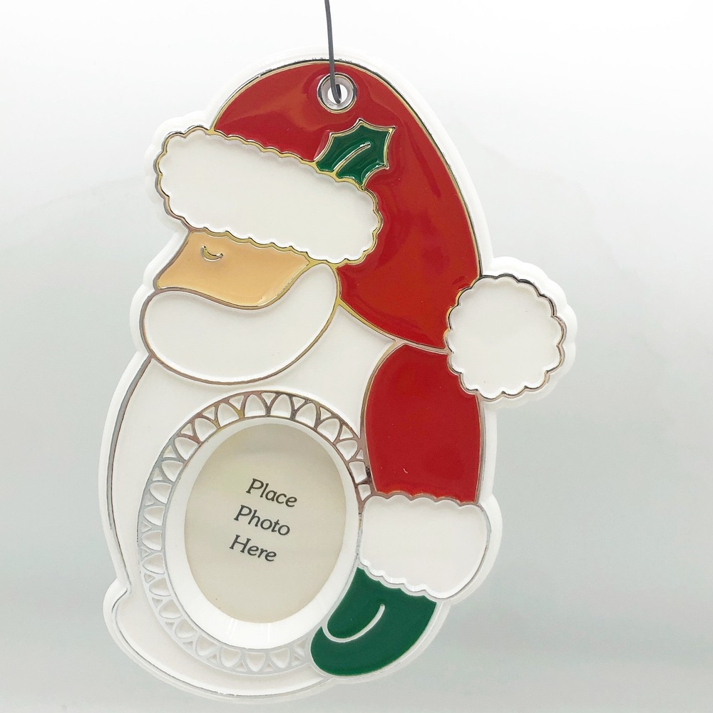 Memories to Treasure 1983 Hallmark Ornament Santa Photo Holder